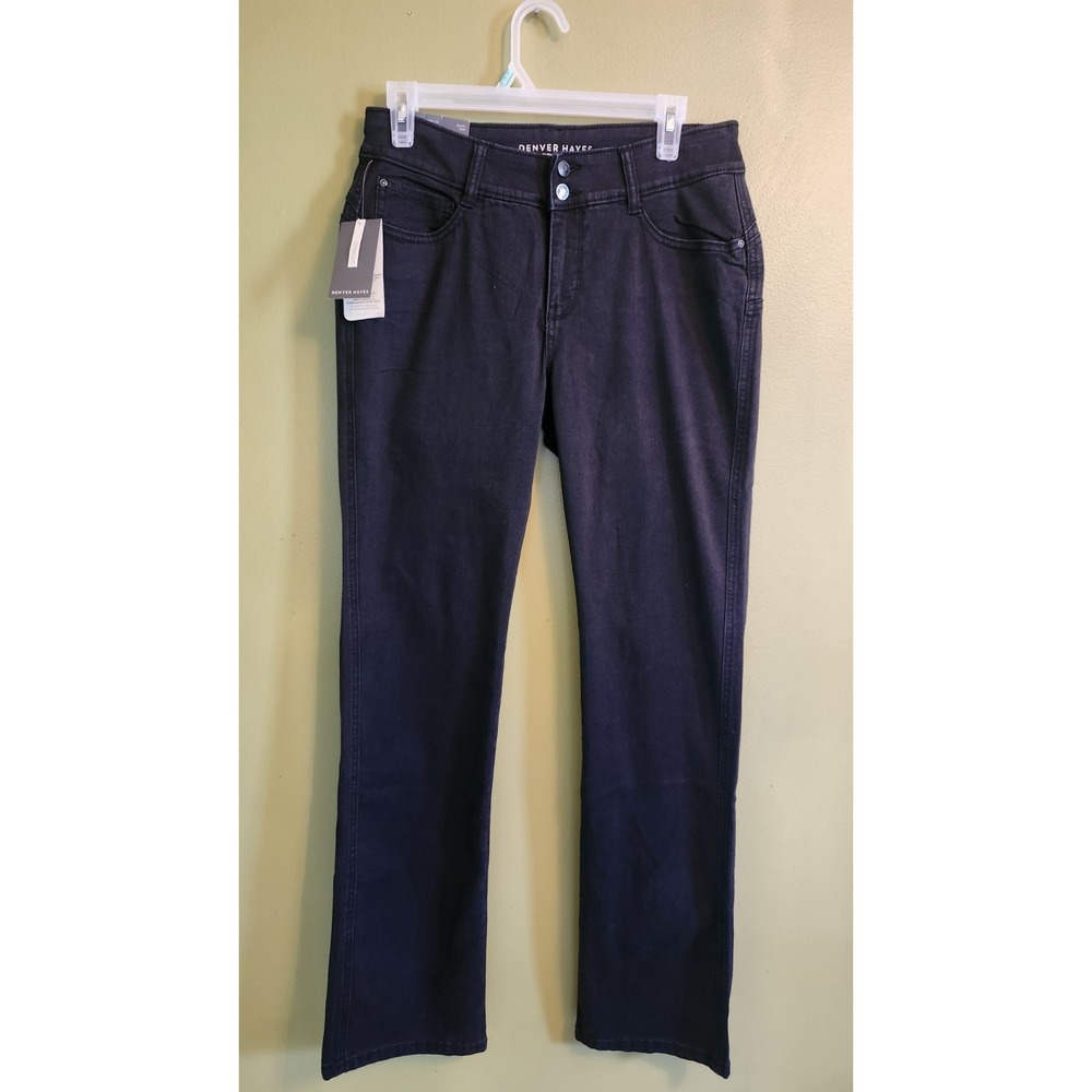 Denver Hayes Women's Curve Tech Straight Cut Jeans Size 10 X‎ 32 Mid Rise NWT